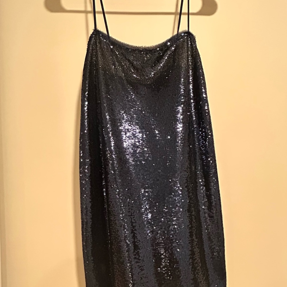 Midnight Blue Slip On Dress